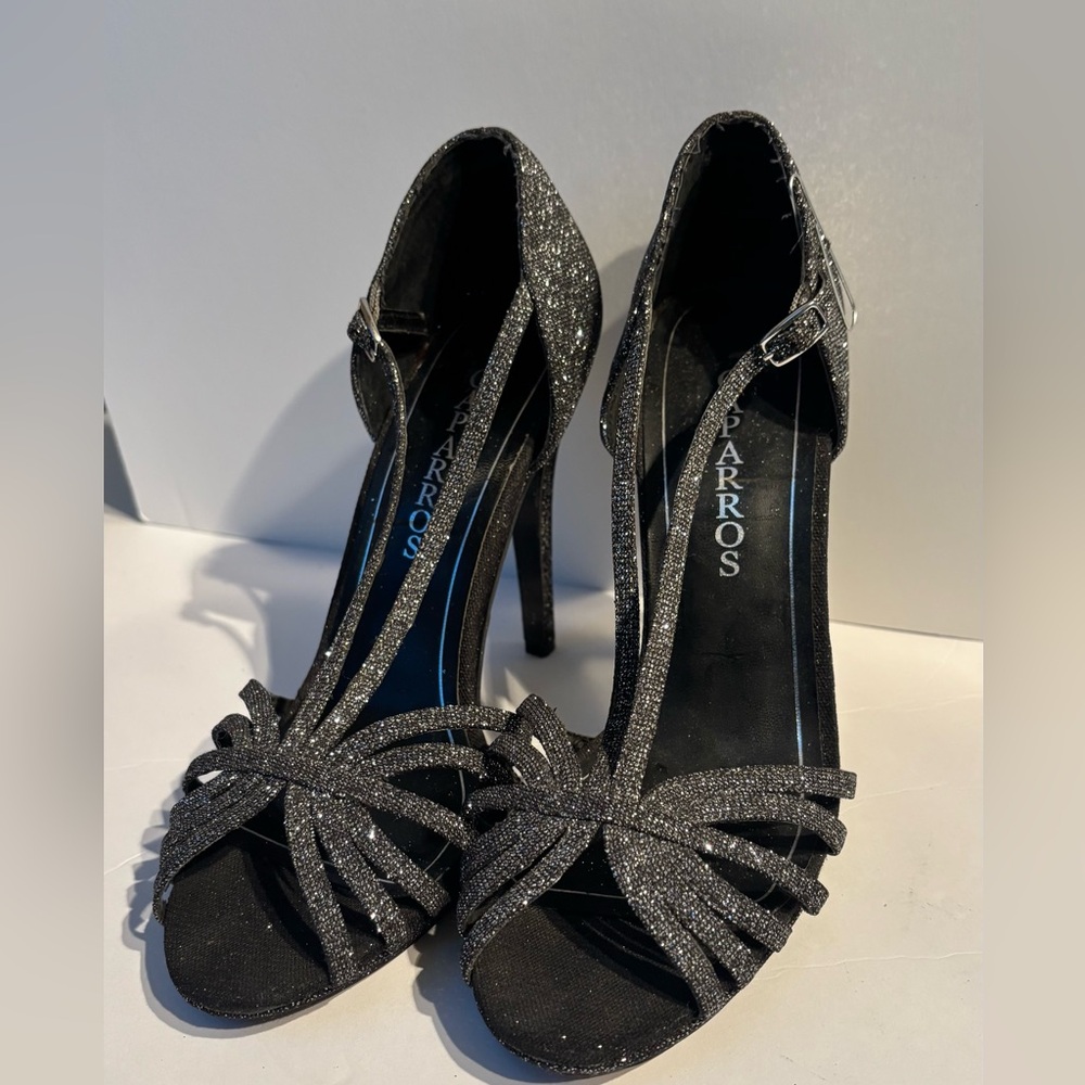 Caparros Black Glitter Women's Heels